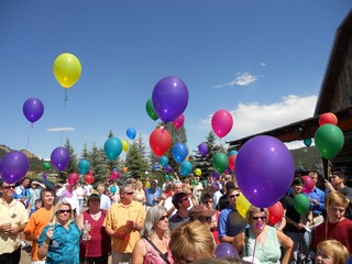 Balloon Release Coreys Celebration of Life 7-23-2011 image